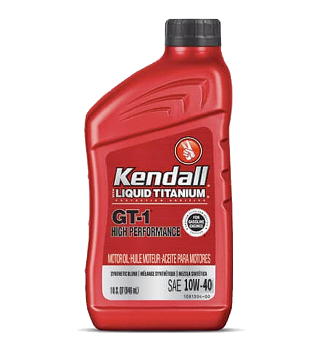 KENDALL GT-1 HIGH PEFORMANCE SYNTHETIC BLEND WITH TITANIUM 10W-40 SN